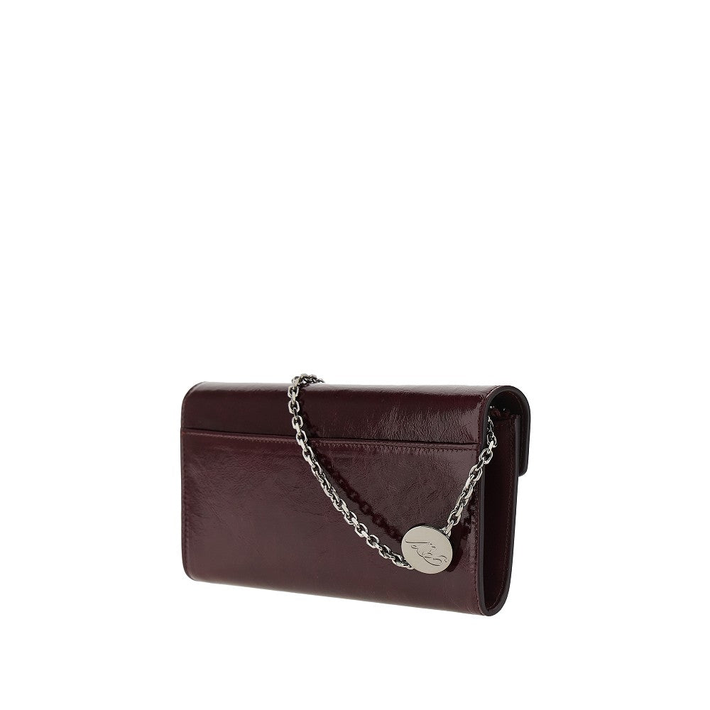 leather belle vivier clutch