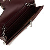 leather belle vivier clutch