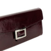 leather belle vivier clutch