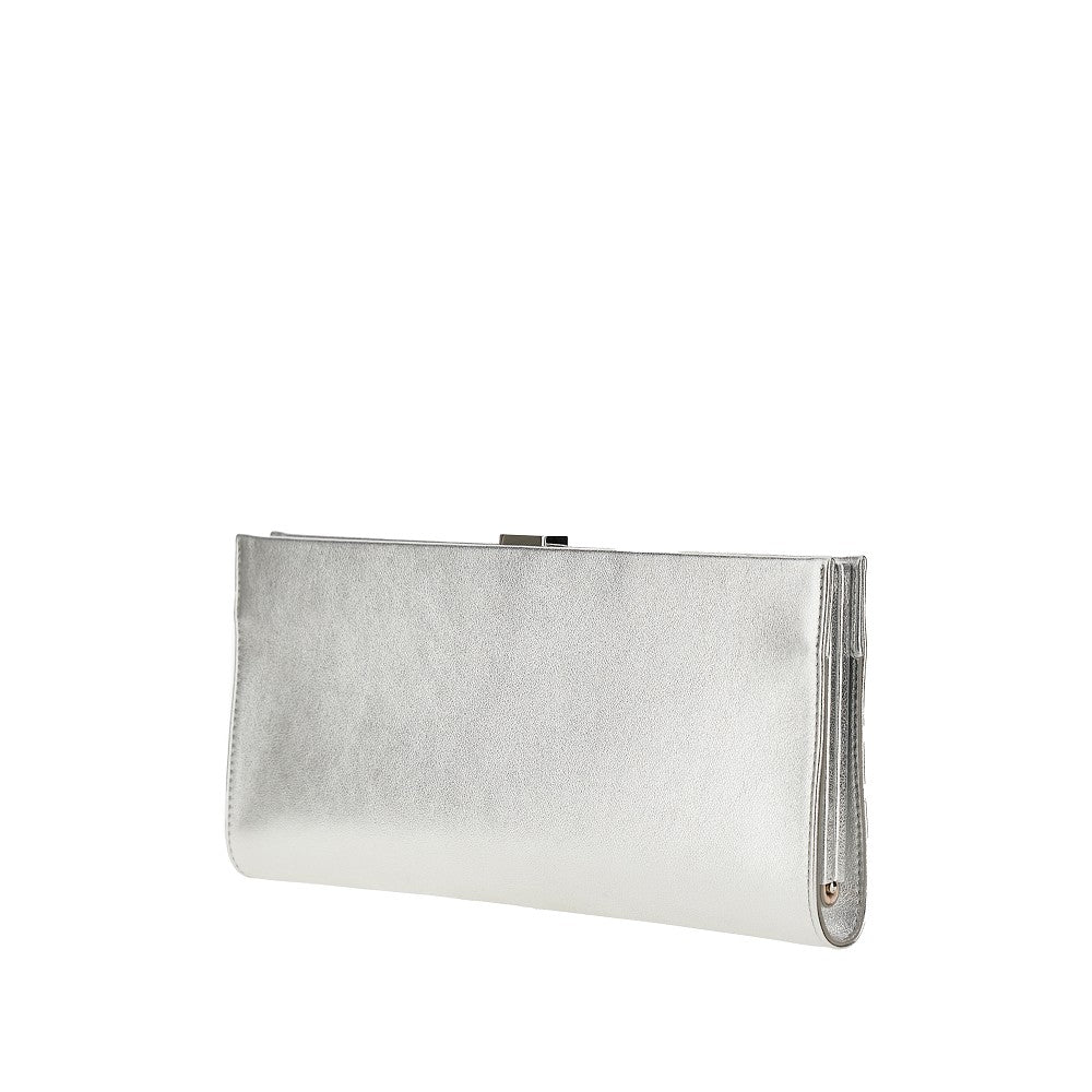 ROGER VIVIER OS leather pouch with pilgrim buckle