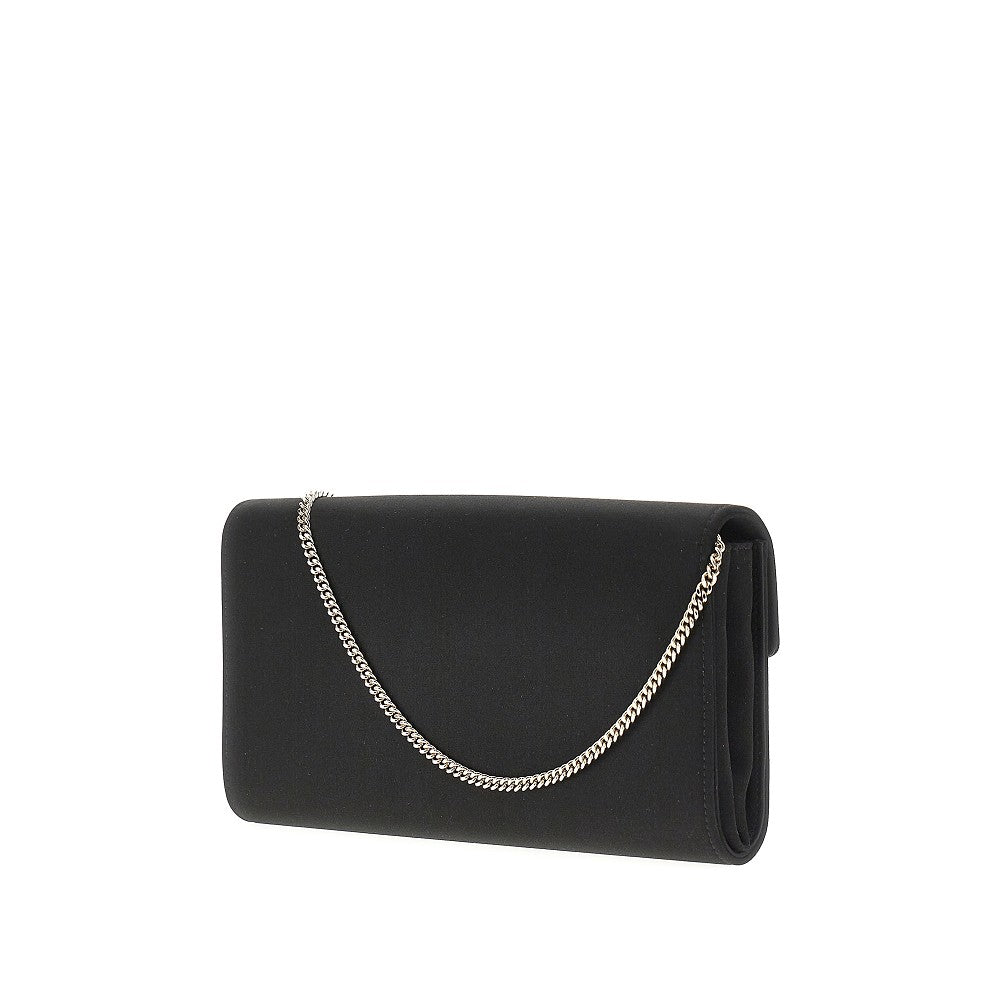 sexy choc satin clutch