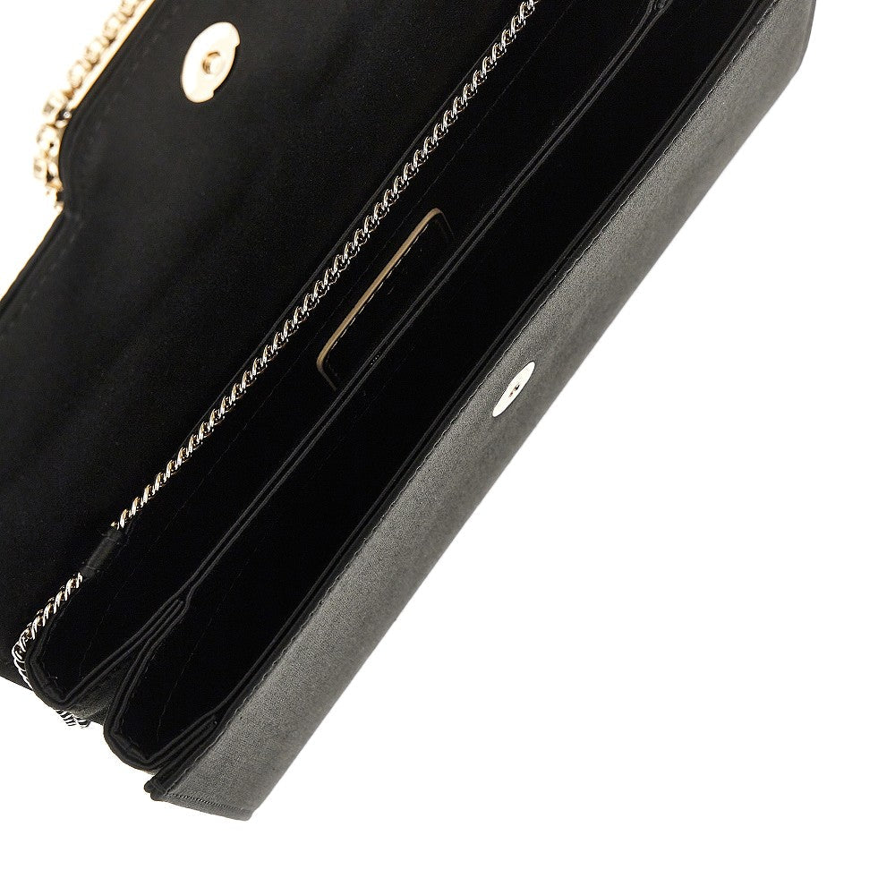 ROGER VIVIER OS sexy choc satin clutch