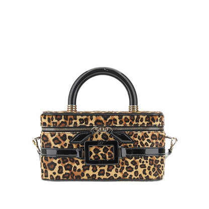 ROGER VIVIER OS calfhair mini belle vivier vanity bag
