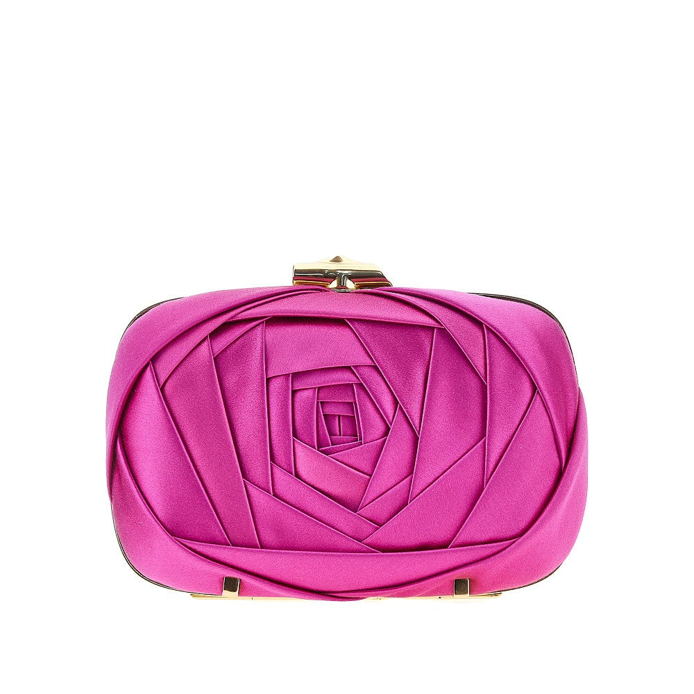 rose vivier satin clutch