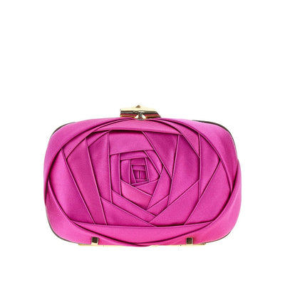 rose vivier satin clutch