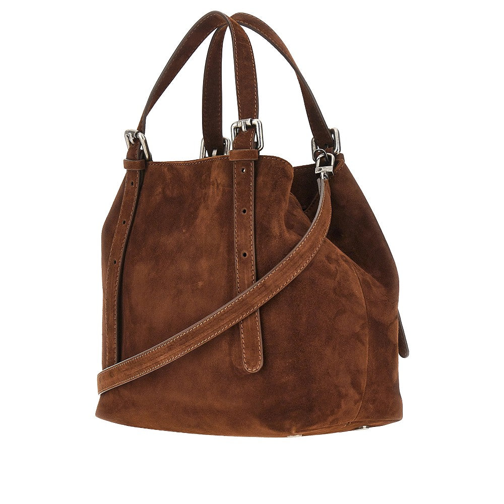 suede leather small galatea bag
