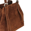 suede leather small galatea bag