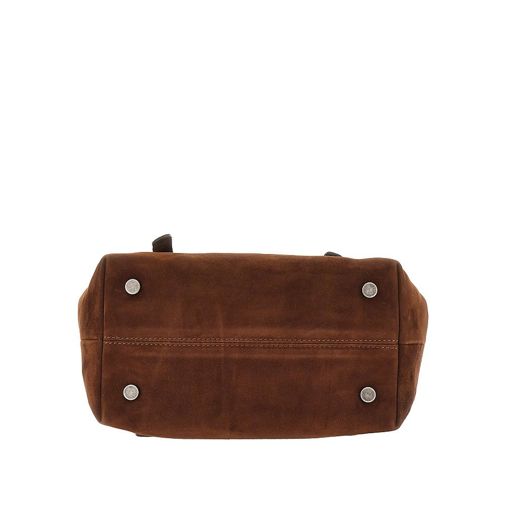 suede leather small galatea bag