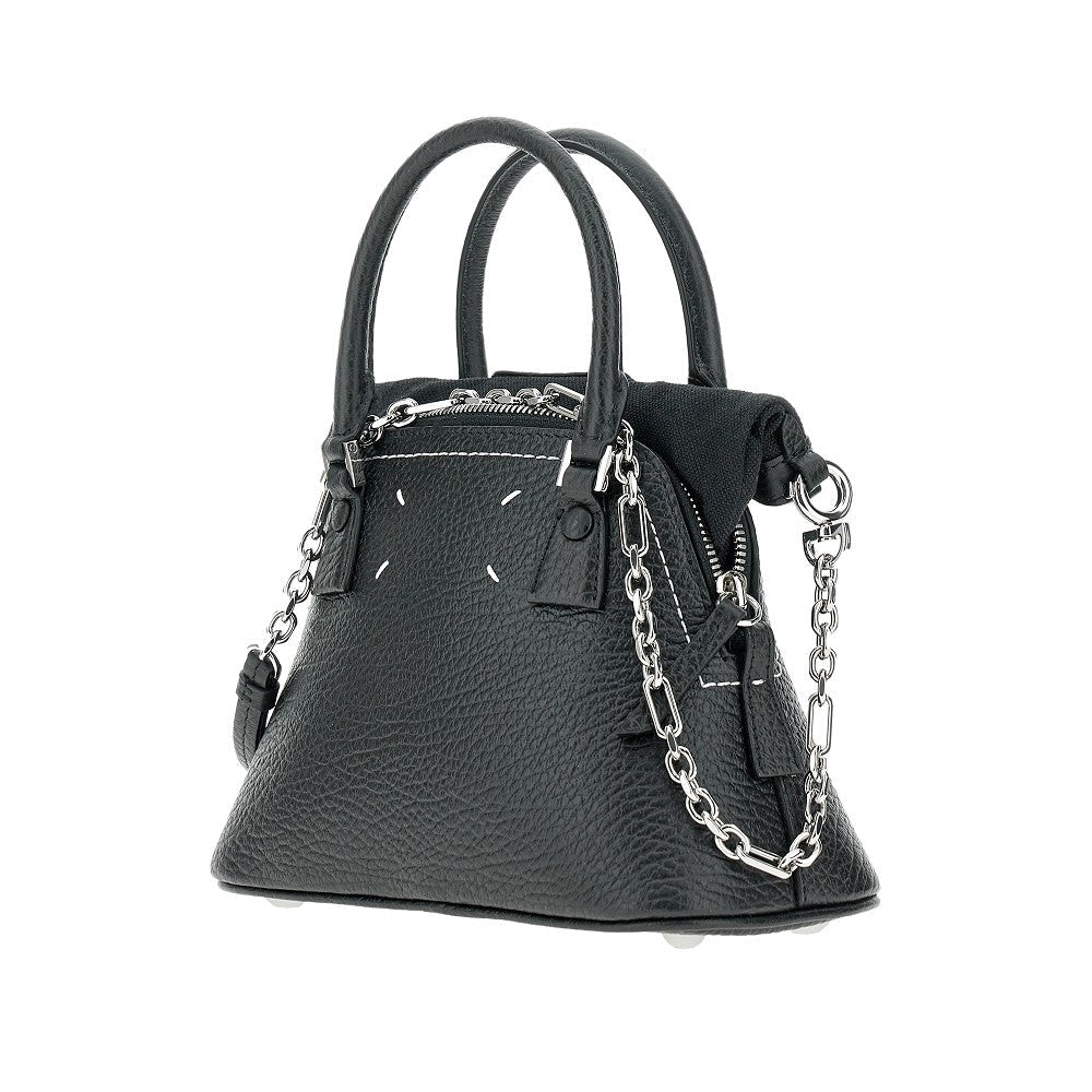 grained leather micro 5ac bag