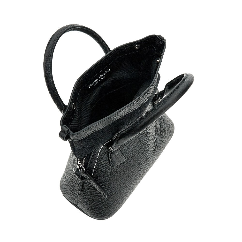 grained leather micro 5ac bag