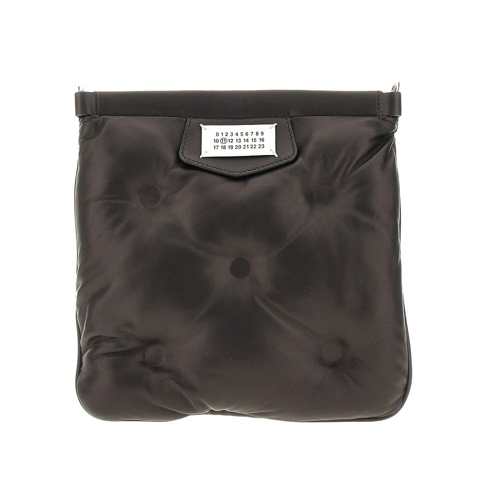 nappa leather glam slam flat bag