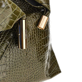 MM6 OS medium japanese croco embossed leather bag