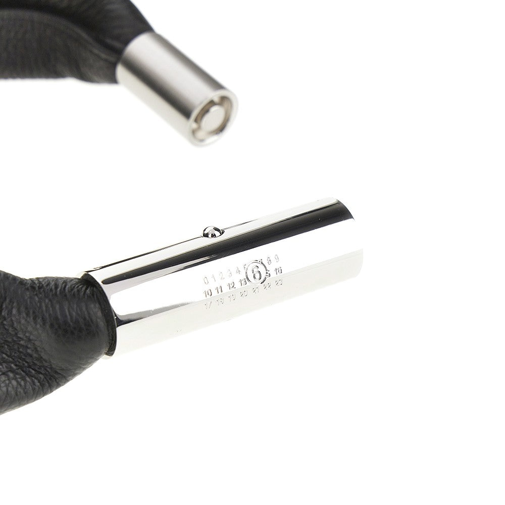 MM6 OS grained leather small japanese bag