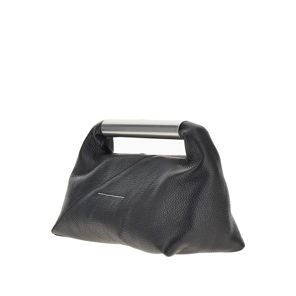 leather japanese jewel handle bag