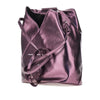 metallized faux leather japanese bag