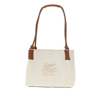 ETRO OS canvas small libra shopping bag