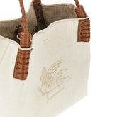 ETRO OS canvas small libra shopping bag