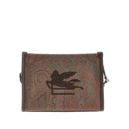 ETRO OS paisley pouch with pegaso patch
