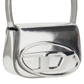 DIESEL OS mirrored leather 1dr shoulder bag