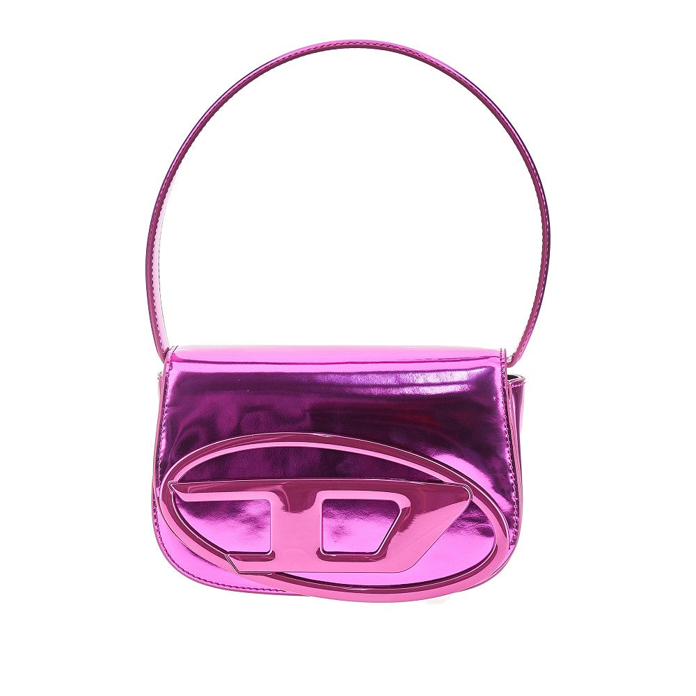 DIESEL OS mirrored leather 1dr shoulder bag