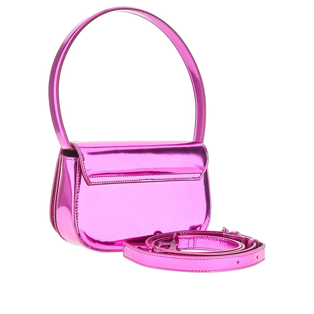 DIESEL OS mirrored leather 1dr shoulder bag