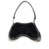 DIESEL OS glossy faux leather play shoulder bag