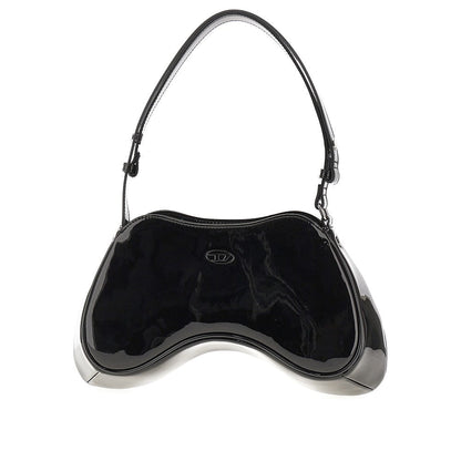 DIESEL OS glossy faux leather play shoulder bag