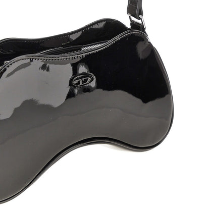 DIESEL OS glossy faux leather play shoulder bag