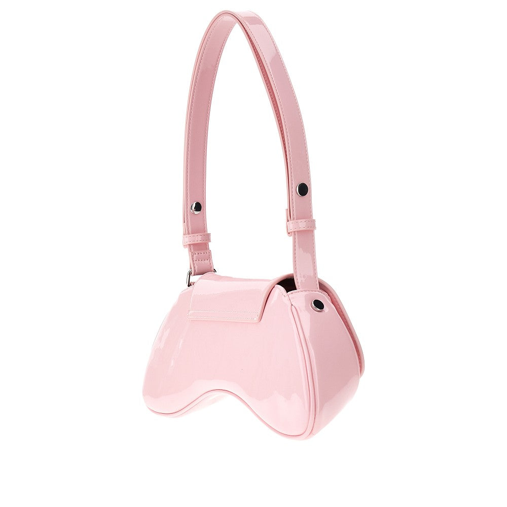 DIESEL OS glossy faux leather play bag