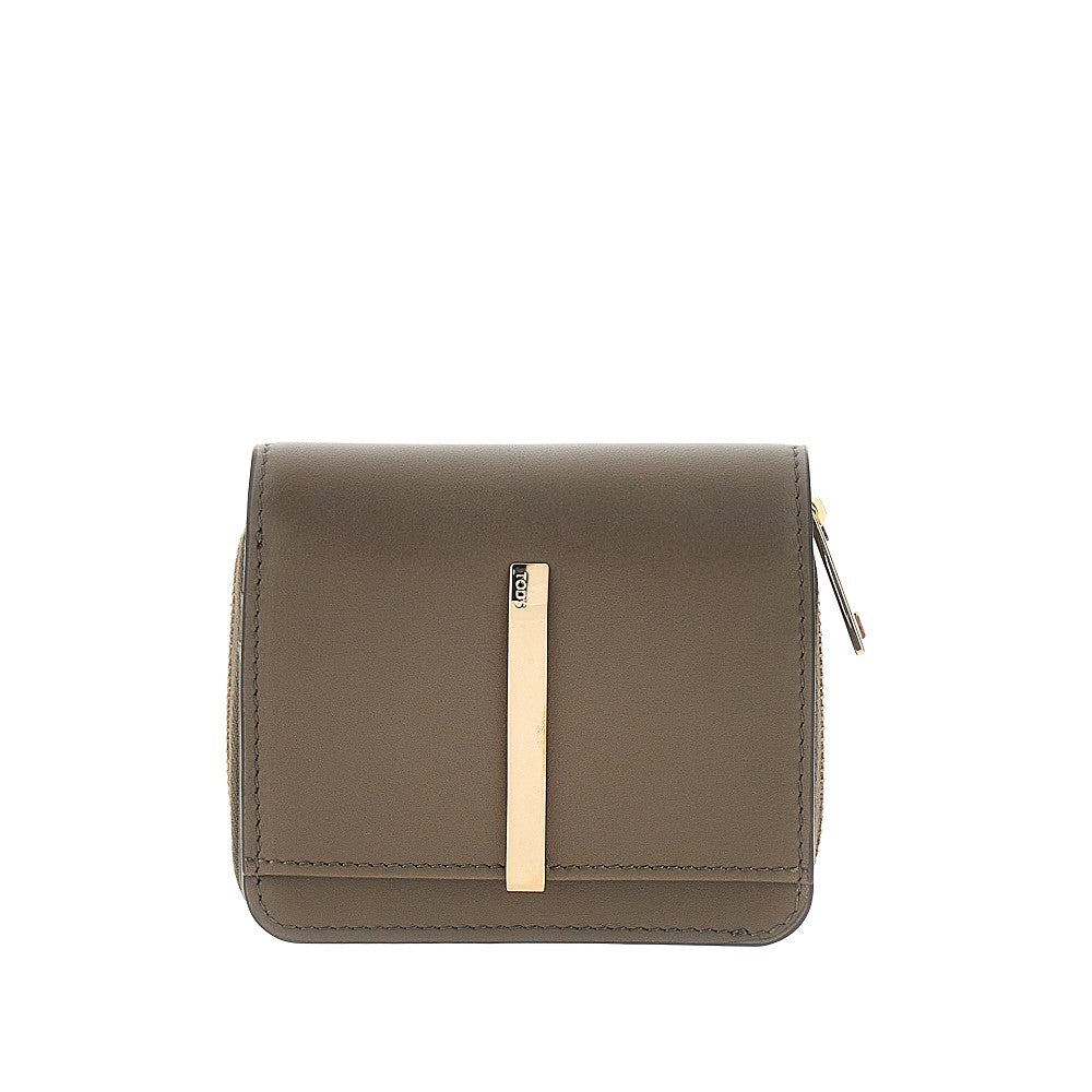 TODS OS leather small bi-fold wallet