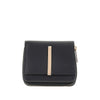 leather small bi-fold wallet