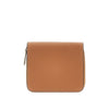 leather small bi-fold wallet