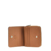 leather small bi-fold wallet
