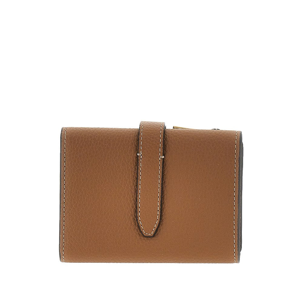 TODS OS grained leather tri-fold wallet