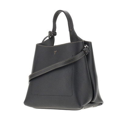 TODS OS grained leather mini shopping bag