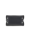 grained leather mini shopping bag