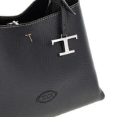 TODS OS grain leather micro shopping bag