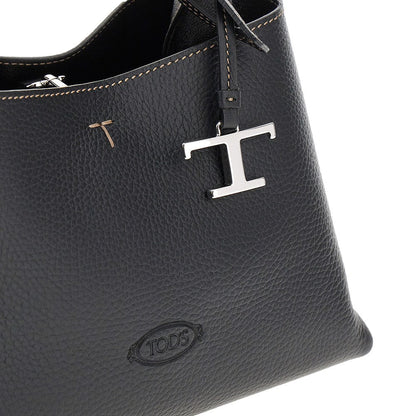TODS OS grain leather micro shopping bag