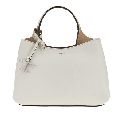 grained leather micro shopping bag