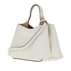grained leather micro shopping bag