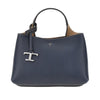 grained leather micro shopping bag
