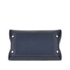 grained leather micro shopping bag