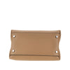 grained leather micro shopping bag