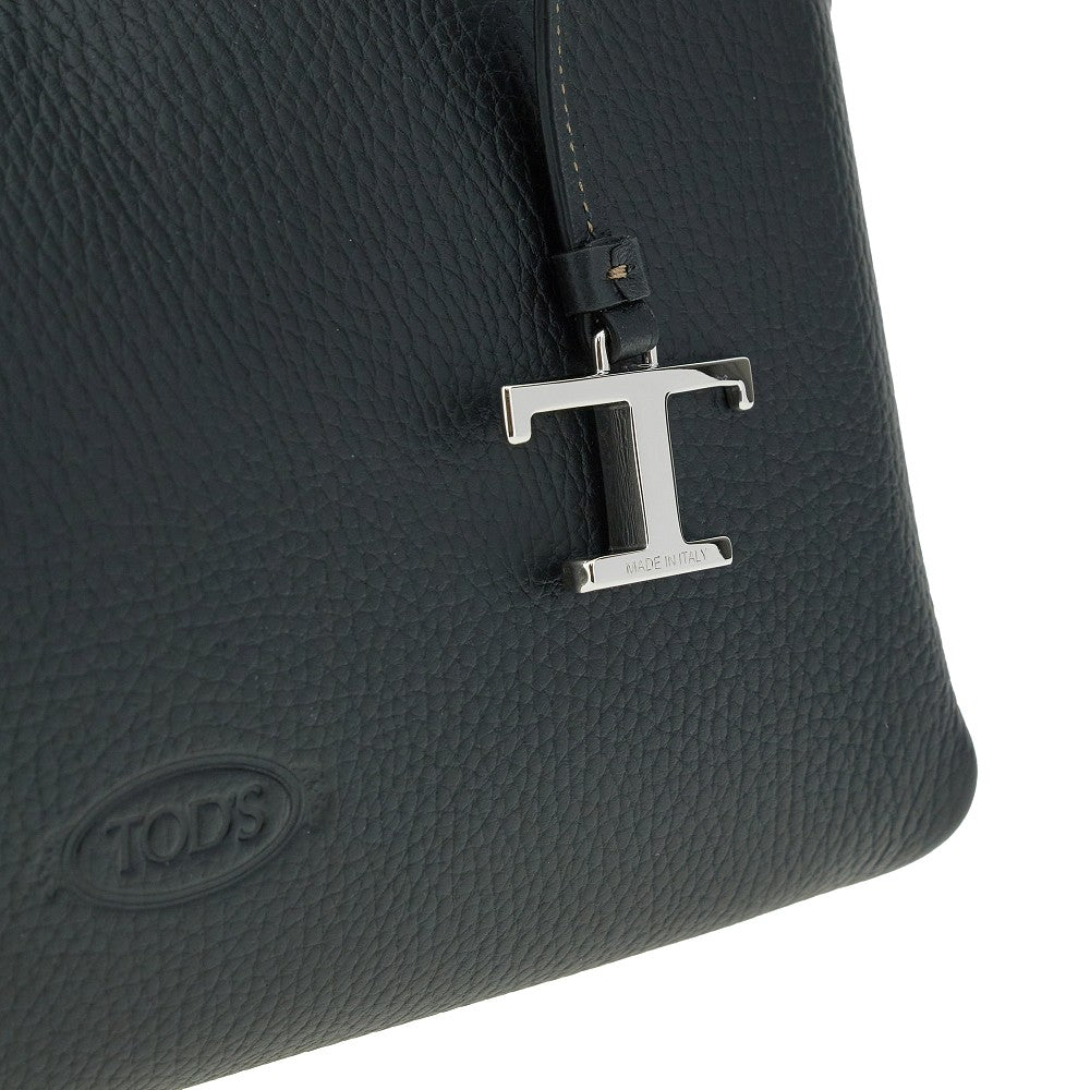 TODS OS grained leather mini shopping bag