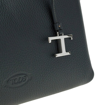 TODS OS grained leather mini shopping bag
