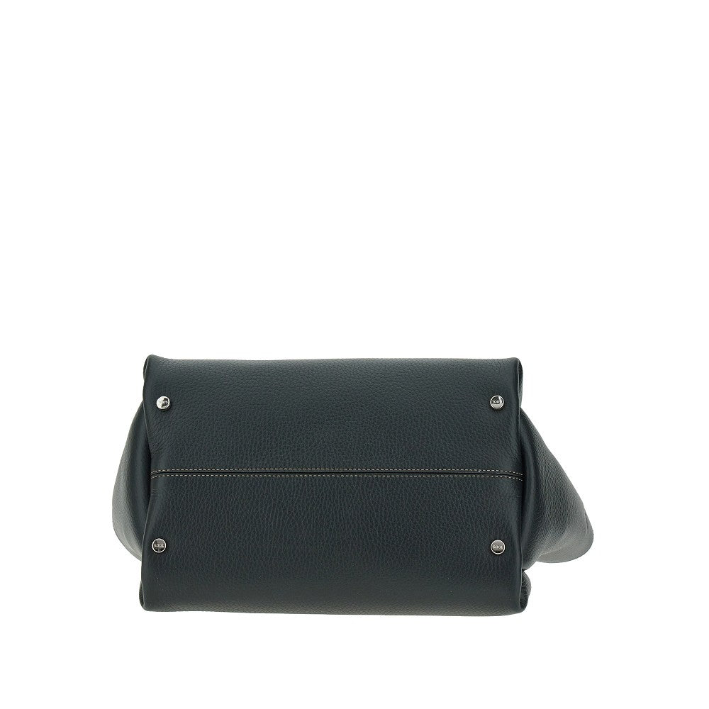 TODS OS grained leather mini shopping bag