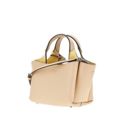 TODS OS grained leather mini shopping bag
