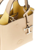 TODS OS grained leather mini shopping bag
