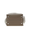 grained leather mini shopping bag