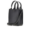 grained leather micro tote bag